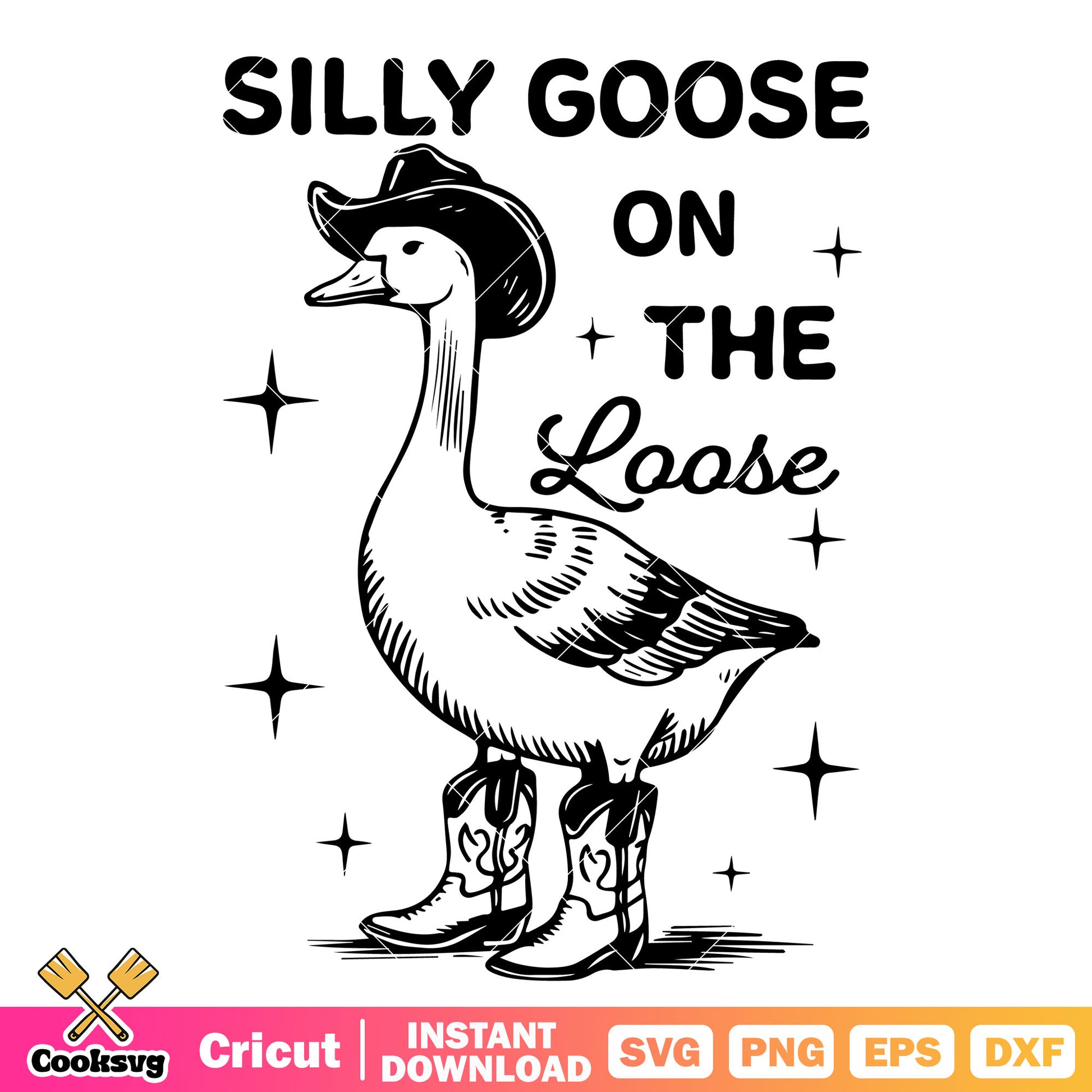 Silly goose on the loose meme svg, silly goose svg, goose on the loose​ svg