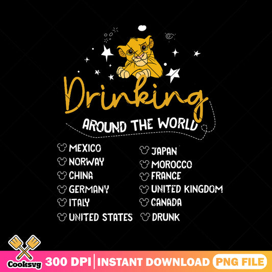 Simba drinks world png, simba lion king​​ png, disney resorts​ png