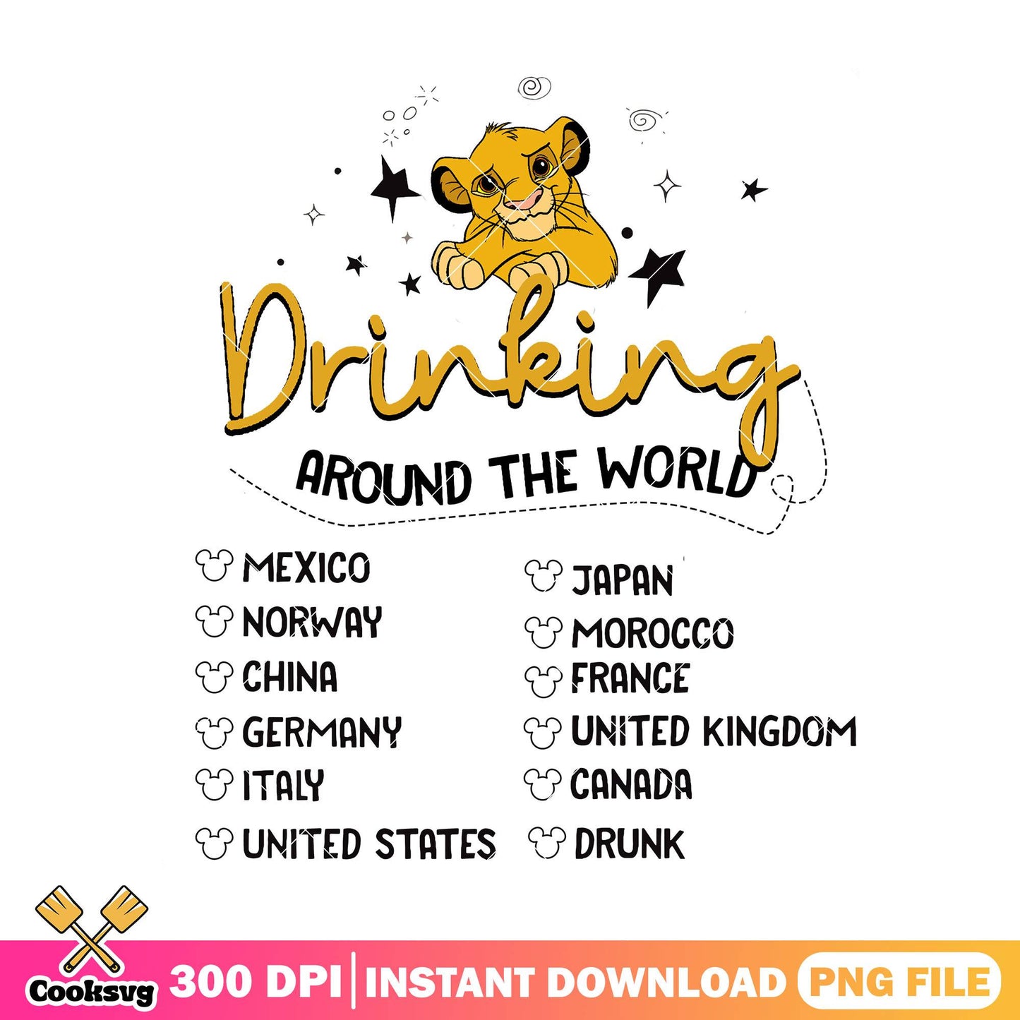 Simba drink world png, simba lion king​​ png, disney resorts​ png