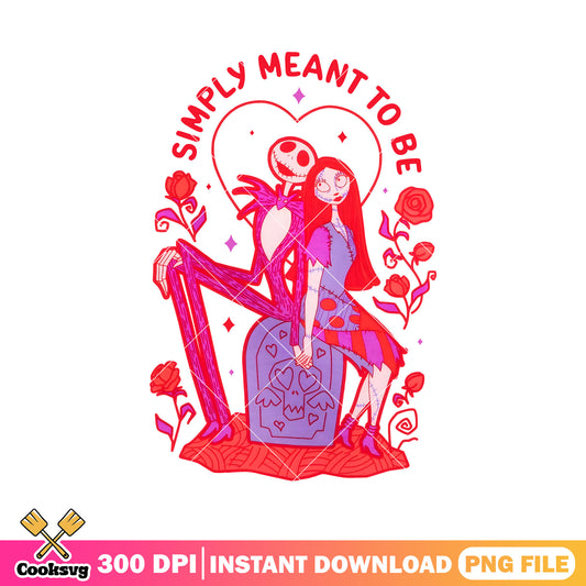 Simply mean to be valentine png, jack skellington png, jack valentine png