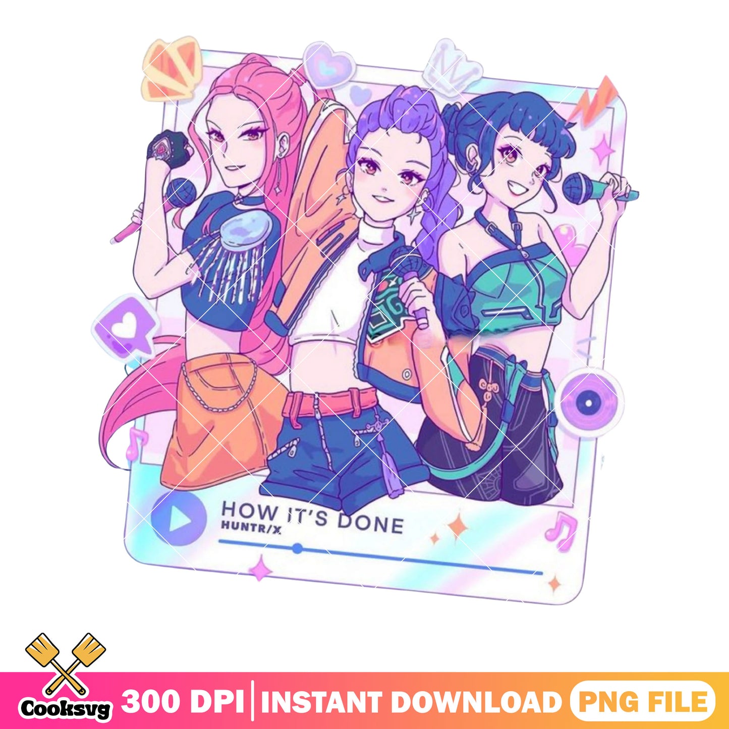 Singer mira rumi zoey member png, huntrix song png, kpop songs png