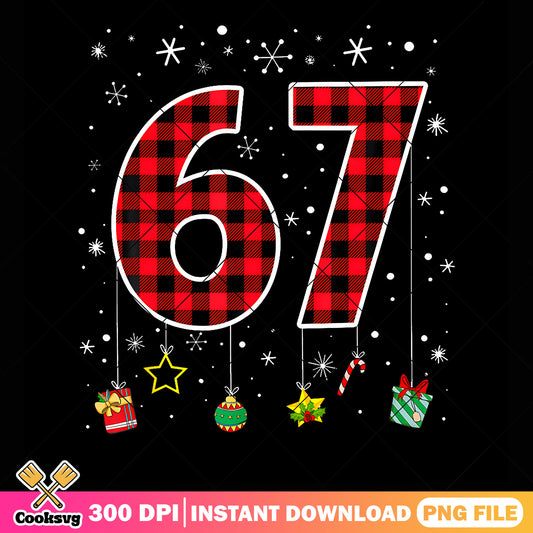Six seven christmas vibes png, candy cane png, christmas gifts ​png