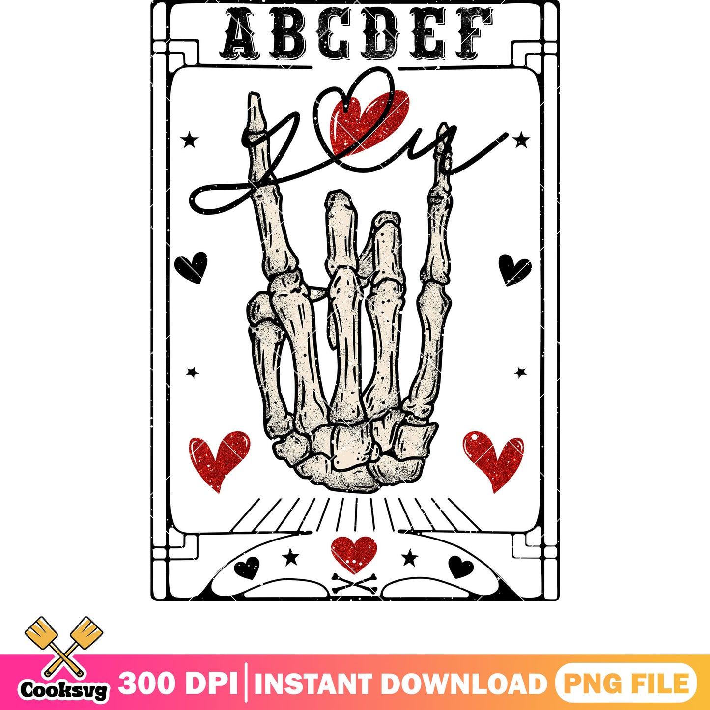 Skeleton hand love valentine png, skeleton valentine png