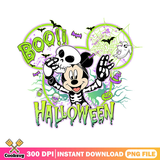 Skeleton mickey design png, mickey halloween png, disney mickey png