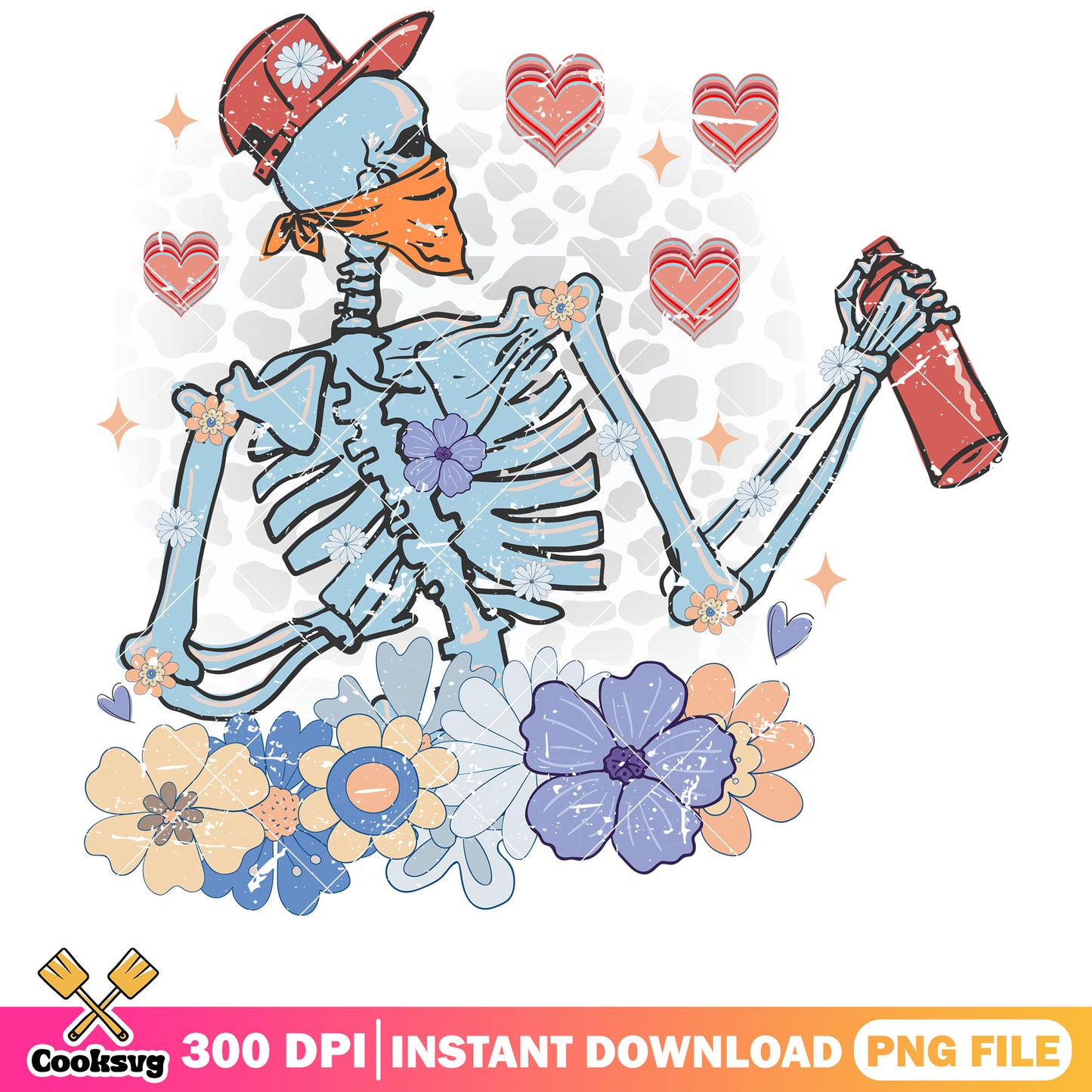 Skeleton valentine flower png, skeleton valentine png, valentine day png