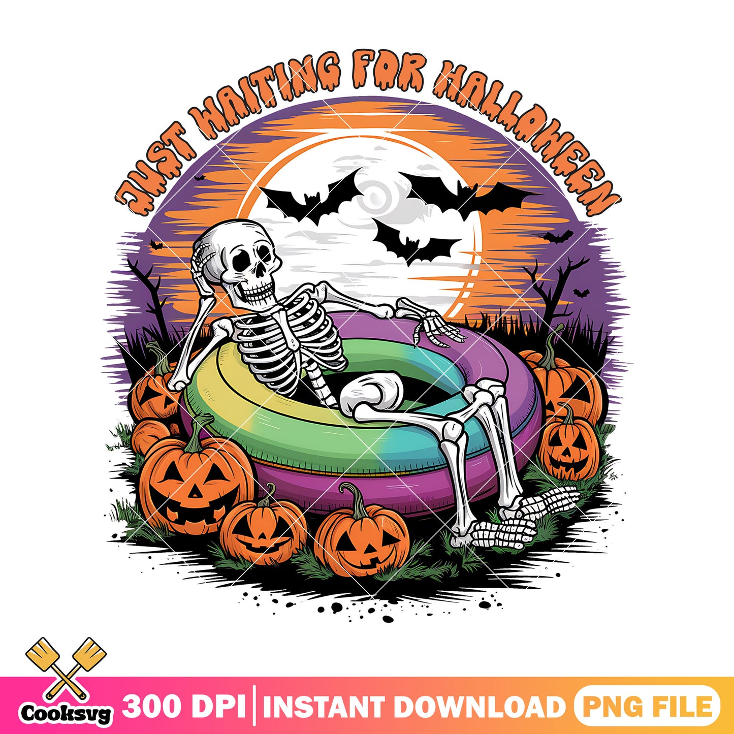 Skeleton with bats png, halloween movie png, horror character png