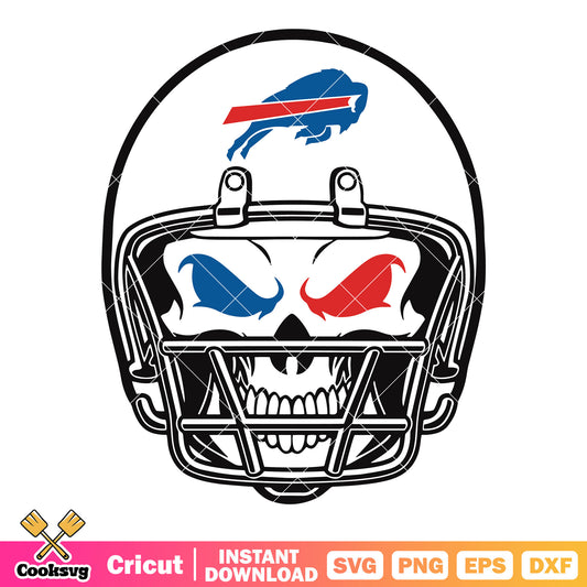 Skull skeleton bills svg, nfl helmets​ svg, buffalo bills svg