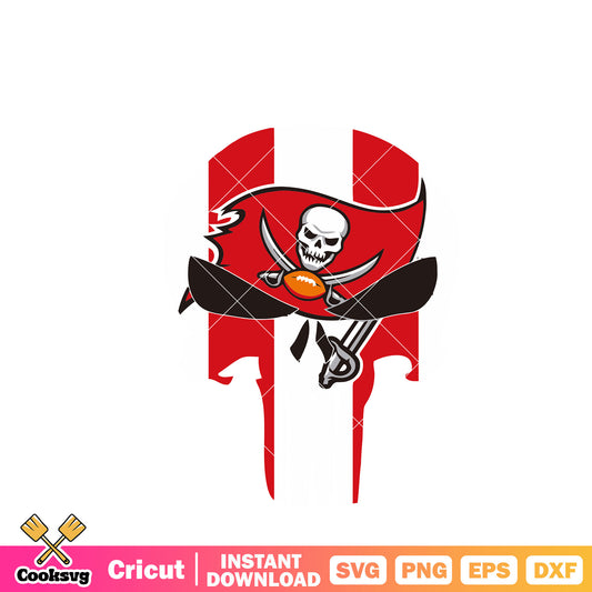 Skull starwar tampa bay svg, tampa bay buccaneers svg, NFL teams svg