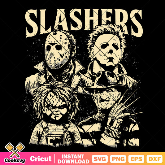 Slashers horror movies svg, horror movies svg, halloween horror svg