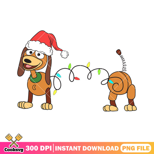 Slinky dog christmas lights png