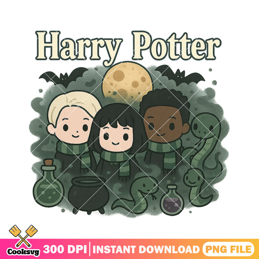 Slytherin witchcraft night png, hogwarts school png, harry potter png