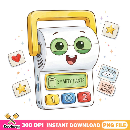 Smarty Pants Cute Toy PNG, Funny Baby Toy PNG, Kids PNG