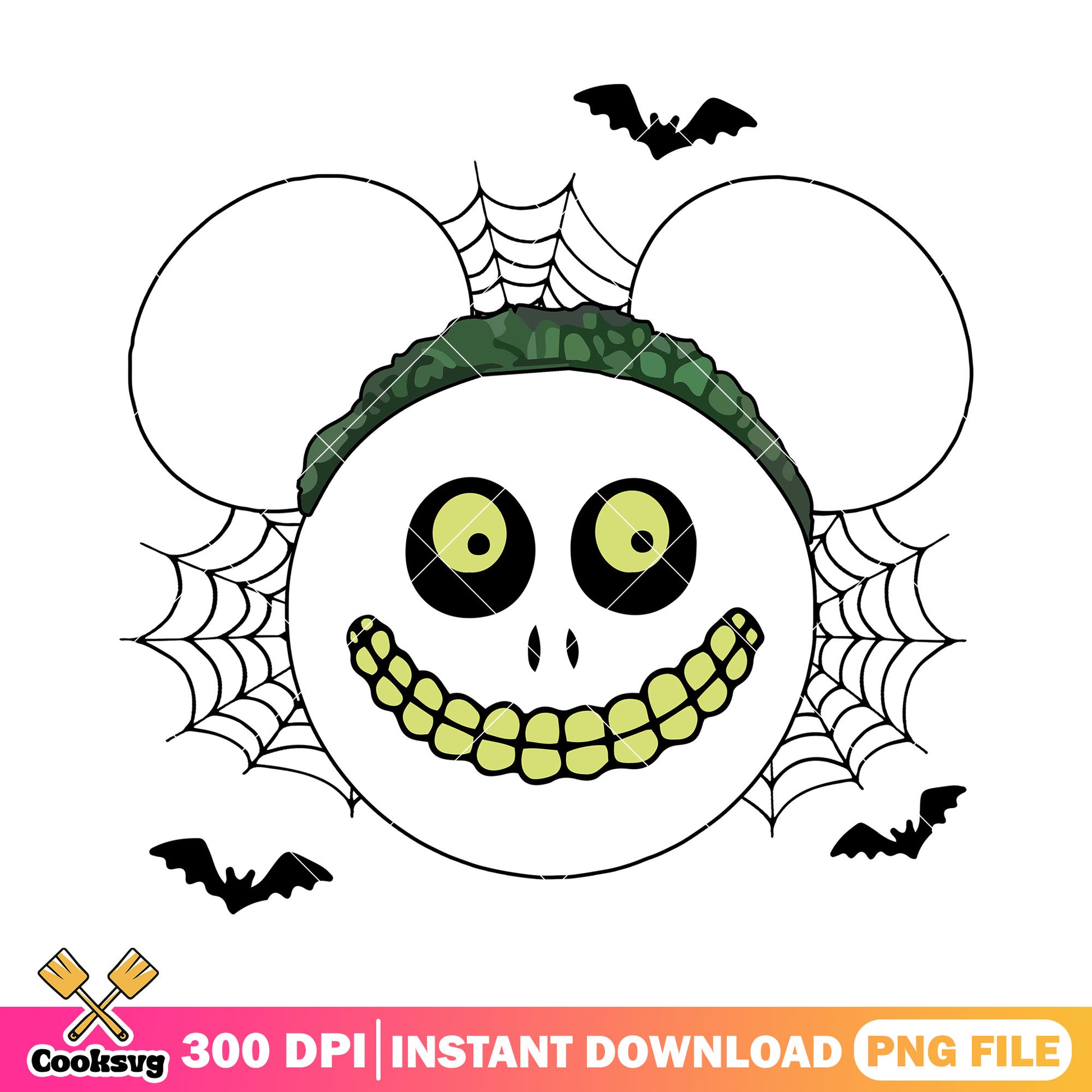 Smiling skull mickey png, horror mickey​ png, disney mickey mouse​ png