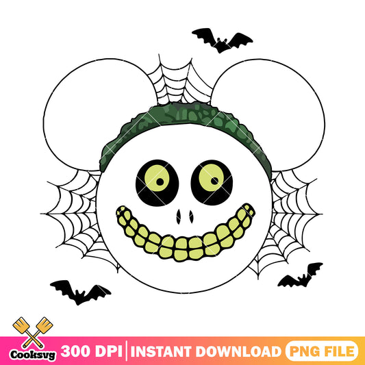 Smiling skull mickey png, horror mickey​ png, disney mickey mouse​ png