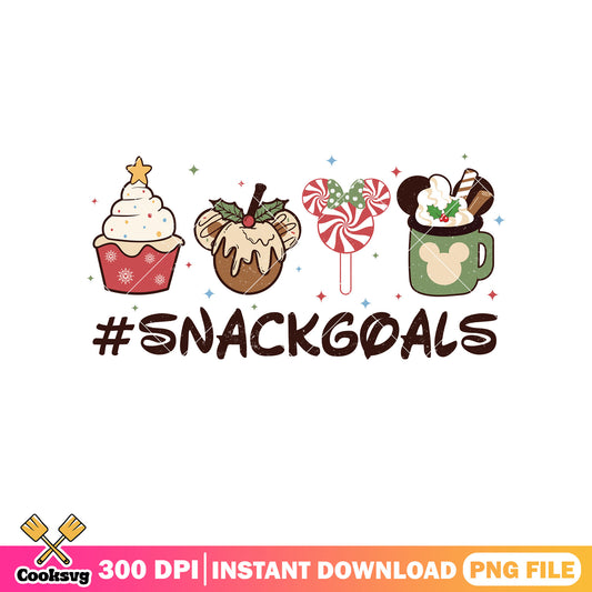 Snackgoals disney mickey christmas png, disney snackgoalas​ png