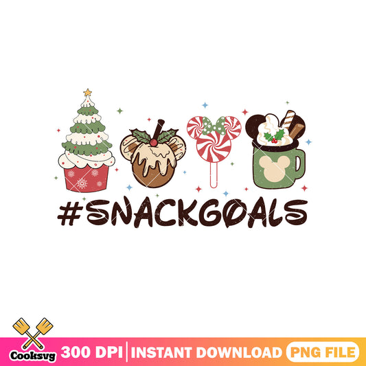 Snackgoals disney mickey mouse christmas png, disney snackgoalas​ png