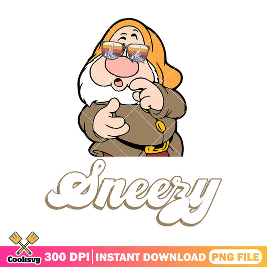 Sneeze snow white png, snow white dwarfs​ png, disney movies png