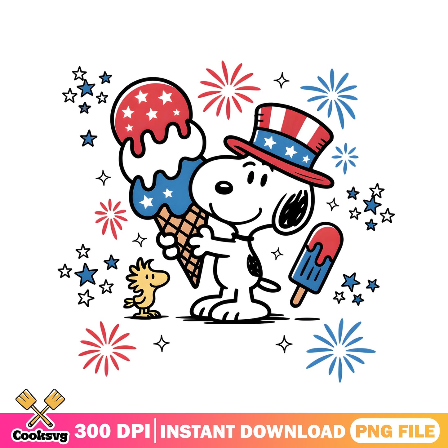 Snoopy 4th Of July PNG, Peanuts Patriotic PNG, America PNG