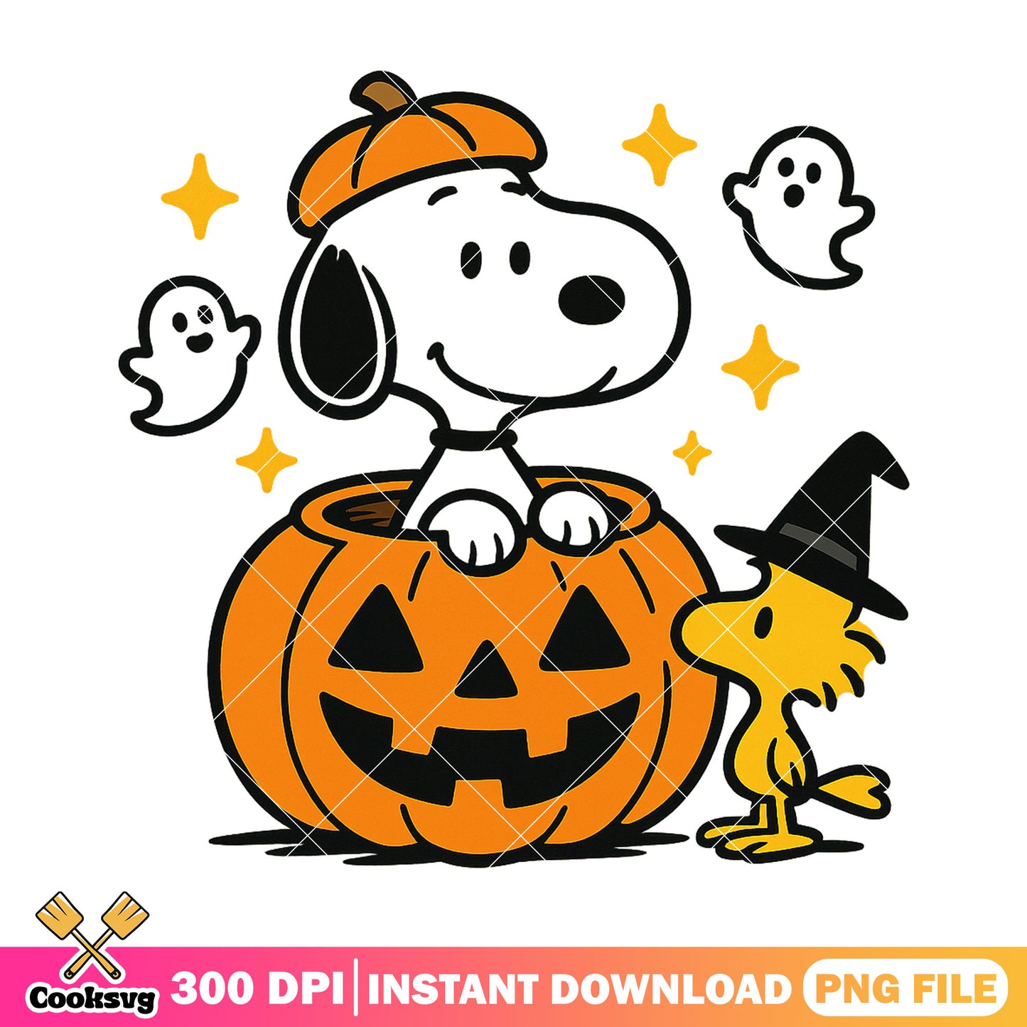 Snoopy autumn vibe png, happy halloween png, snoopy halloween png