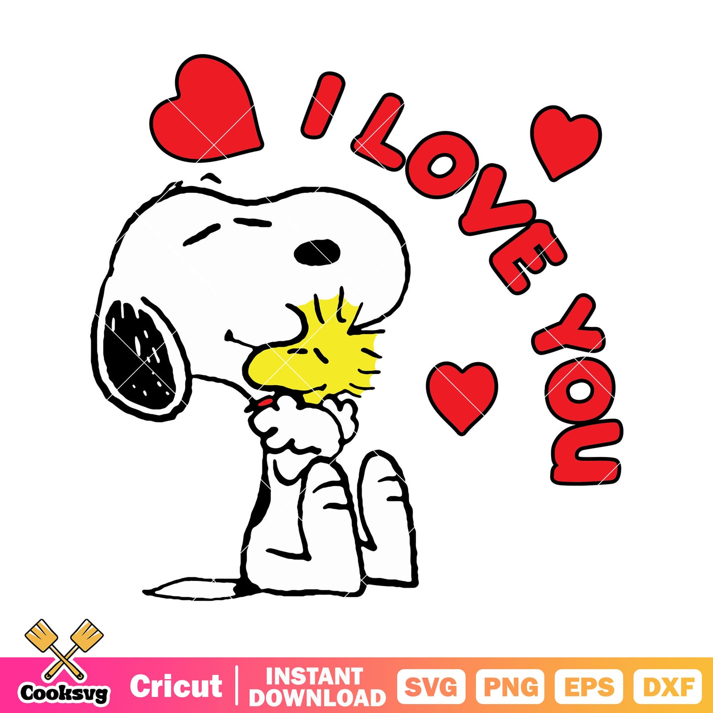 Snoopy love woodstock valentine svg, valentine day svg, snoopy valentine svg