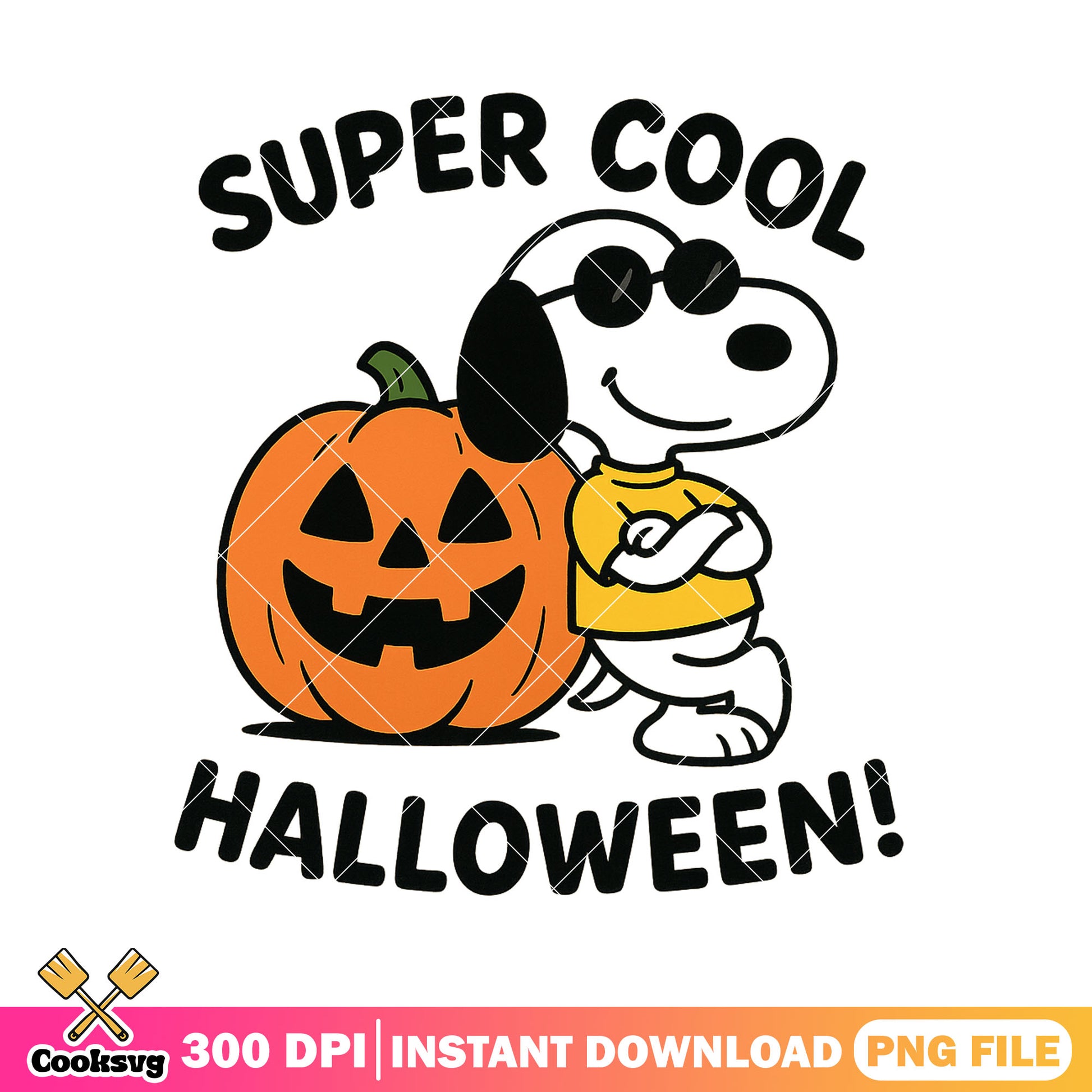 Snoopy super cool png, snoopy halloween png, funny memes png