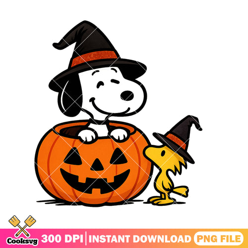 Snoopy witch pumpkin png, snoopy drawing png, halloween pumpkin png