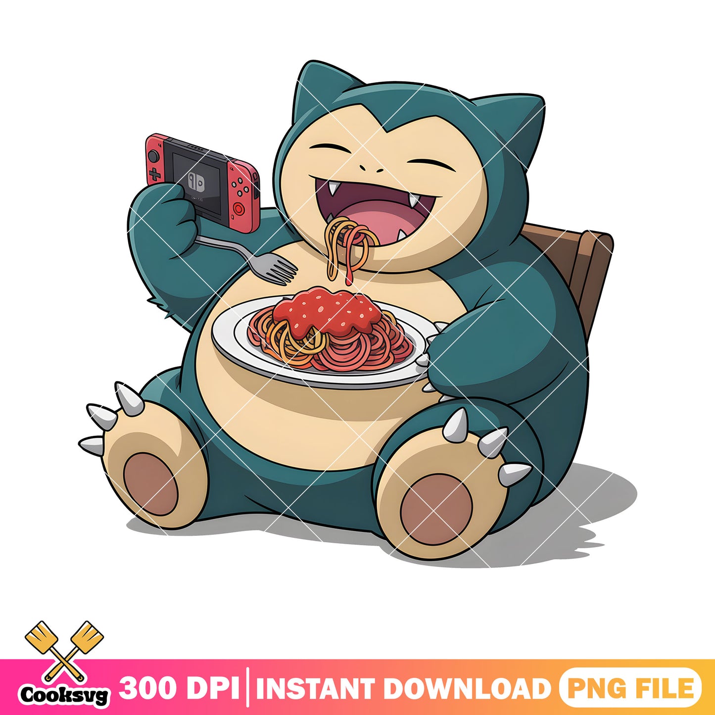 Snorlax pokemon poster png, oriental light and magic​ png, nintendo png