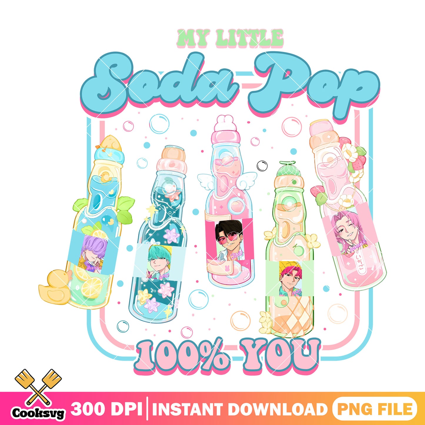 Soda boys kpop png, soda pop png, saja boys band png