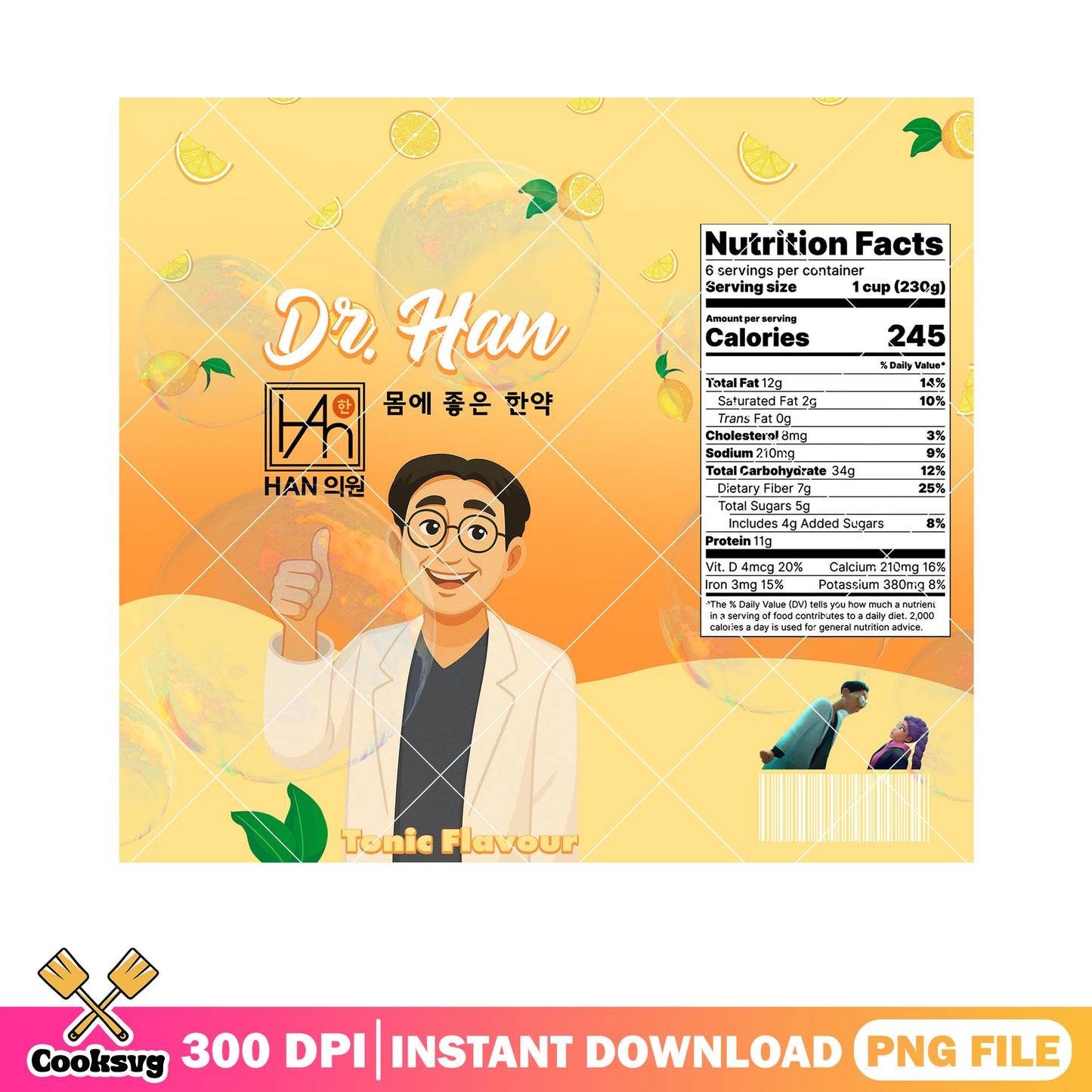 Soda pop dr han png, kpop demon hunters png, dr han png