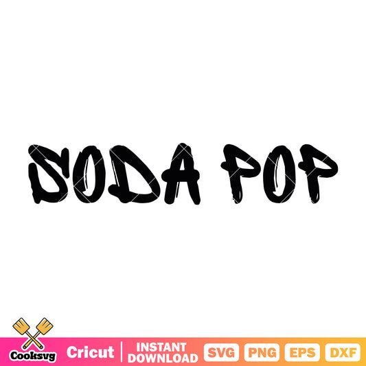 Soda pop outline svg, soda pop svg, saja boys kpop demon hunters svg