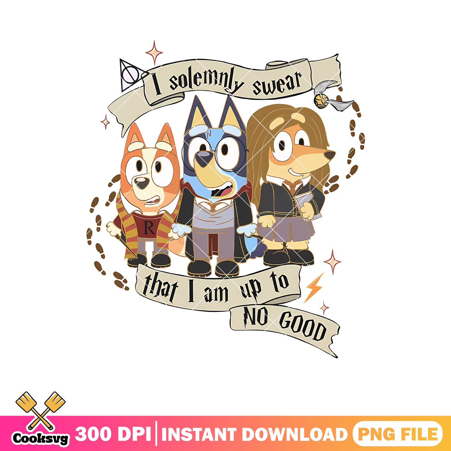 Solemnly swear that i am up to no good png, harry potter png, bluey friends png