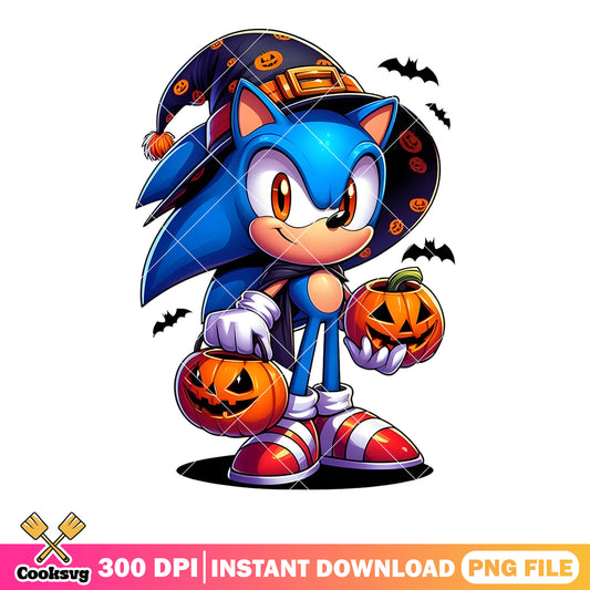 Sonic Halloween png, witch halloween costume​ png, Sega Halloween png