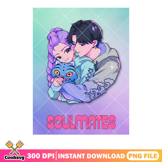 Soulmate rujinu png, kpop demon hunters png, derpy huntrix png