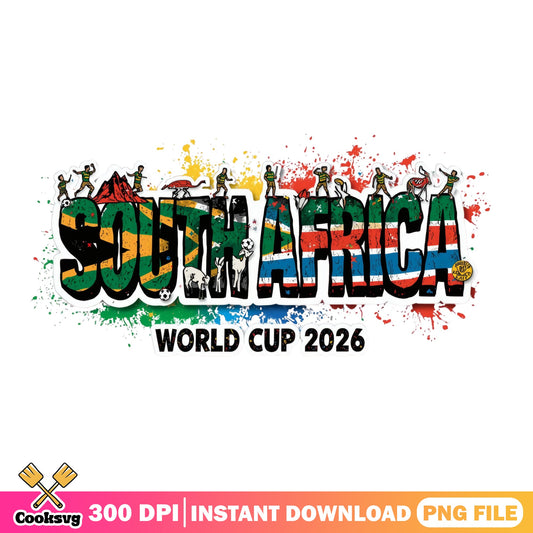 South Africa World Cup 2026 PNG, Soccer Fan Shirt, Football PNG