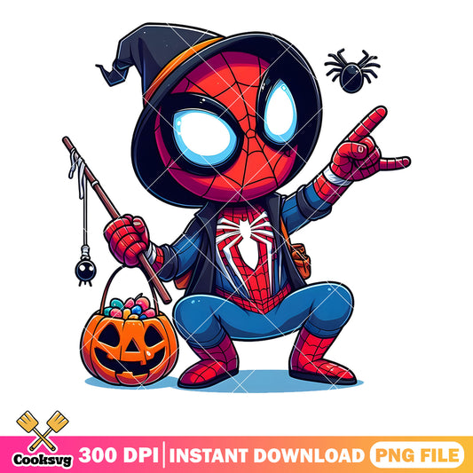 SpiderMan Halloween png, jack o lantern png, Marvel Halloween png