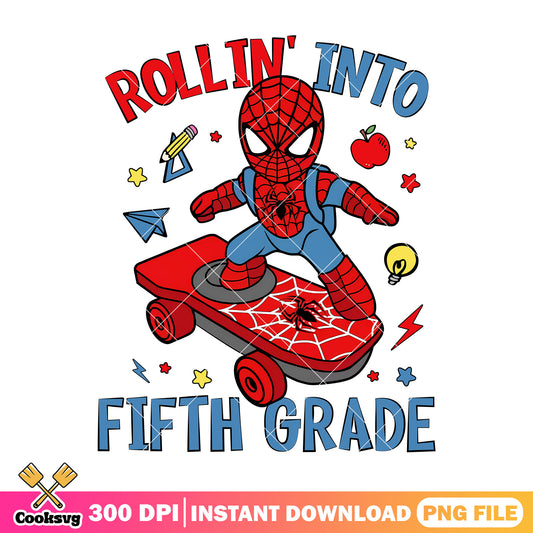 Spiderman 5th grade png, when is back to school png, marvel png