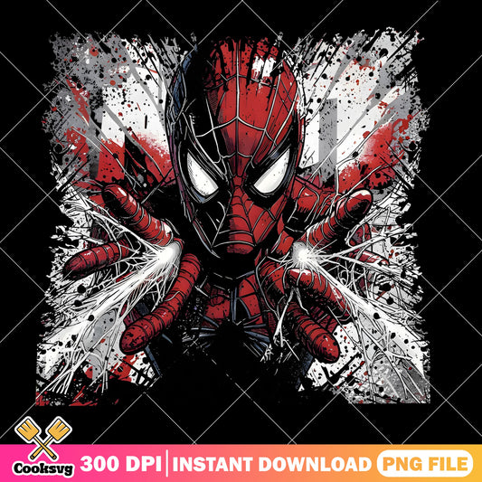 Spiderman Grunge Splatter PNG, Marvel Superhero PNG, Spider Man PNG
