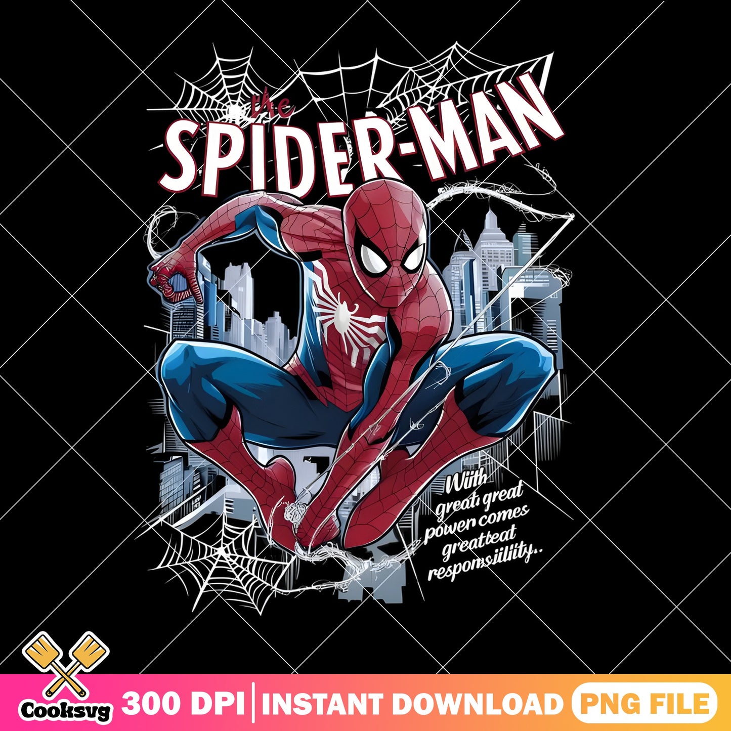 Spiderman PNG Sublimation Design, Marvel Superhero PNG, Spider-Man PNG
