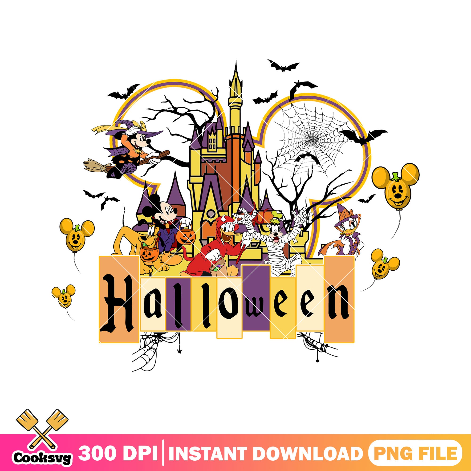 Spookiest castle png, disney land png, halloween returns png – Cooksvg