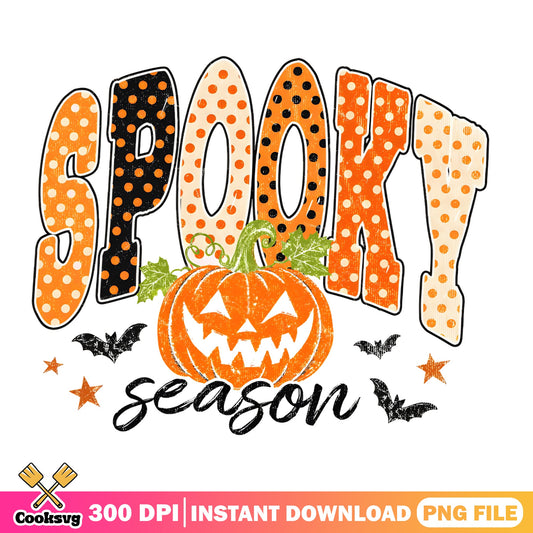 Spooky Season Halloween PNG, Pumpkin Halloween PNG, Halloween PNG