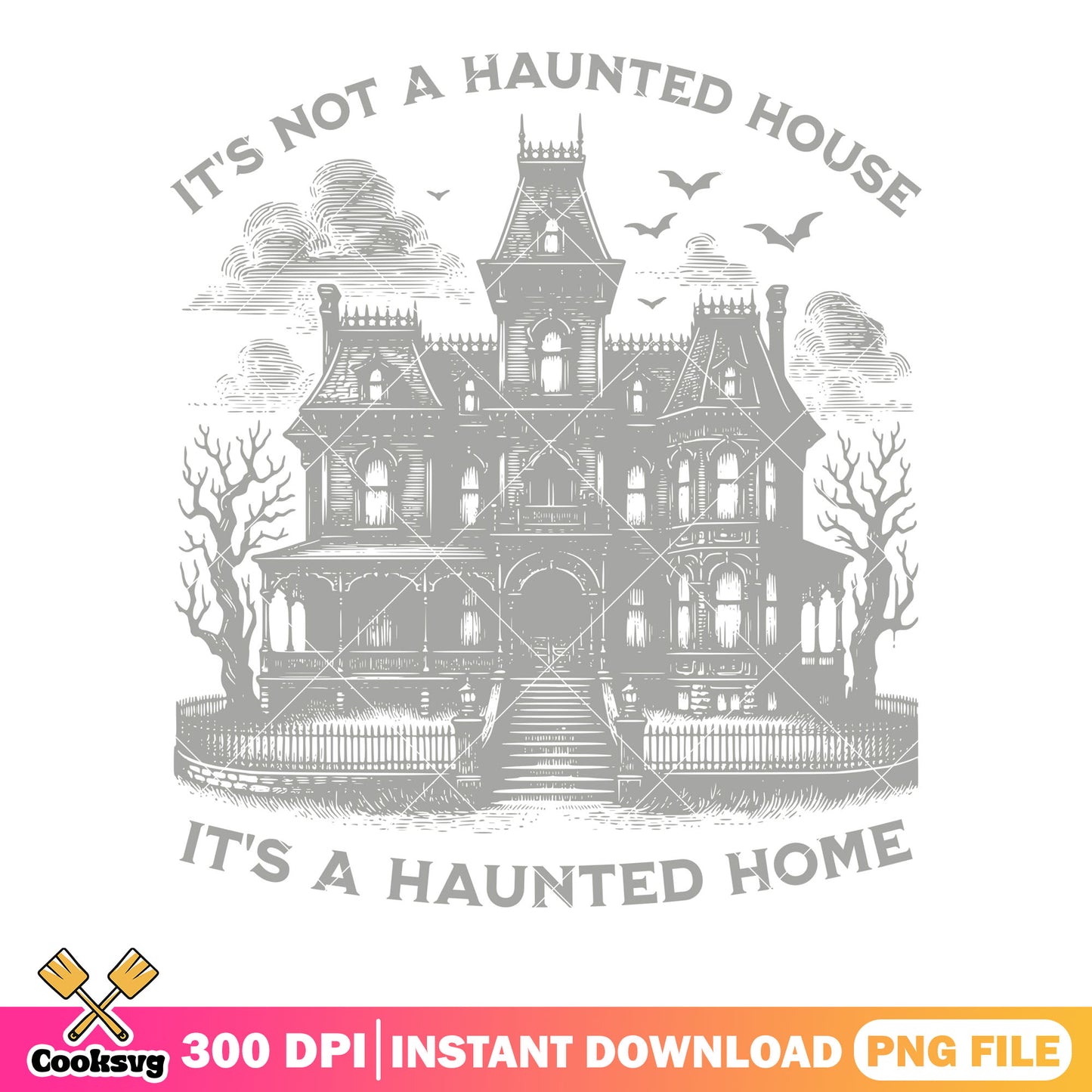 Spooky castle dead tree png, scary bats​ png, halloween scary png