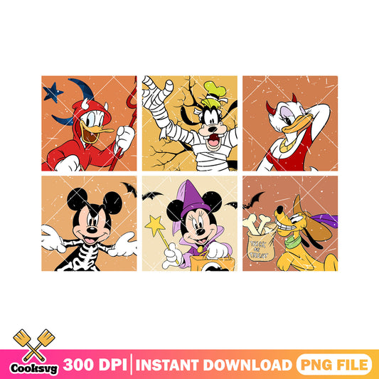 Spooky disney gallery png, mickey mouse png, halloween returns png