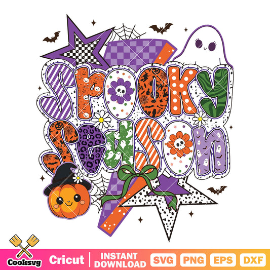 Spooky halloween season svg, spooky halloween svg, spooky season svg