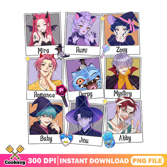 Spooky kpop hunters png, kpop hunters png, halloween spirit png