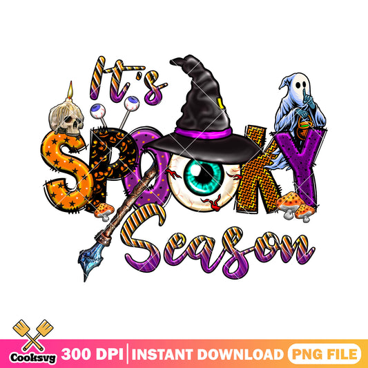 Spooky season design png, cartoon disney png, halloween day png