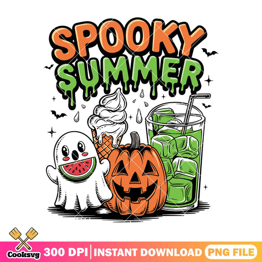 Spooky summer drink png, happy halloween png, halloween candy png