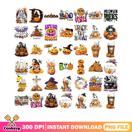 Spooky vibes cross png bundle, jack skelington png, ghost blanket png