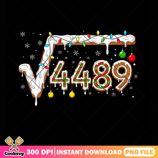 Square Root 4489 Slang Math png, xmas ​png, style me for christmas​ png