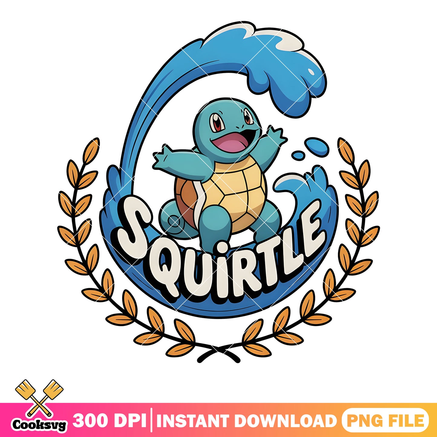 Squirtle water type poster png, pokemon card png, nintendo switch png
