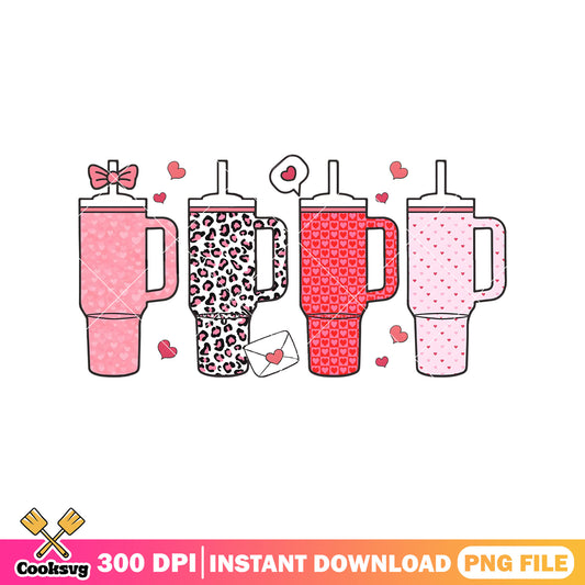 Stanley Valentine Love Vibes png file, love valentine png, valentine vibes png